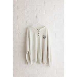 Vintage Mickey, Inc Walt Disney world Textured Sweater Pullover with Buttons